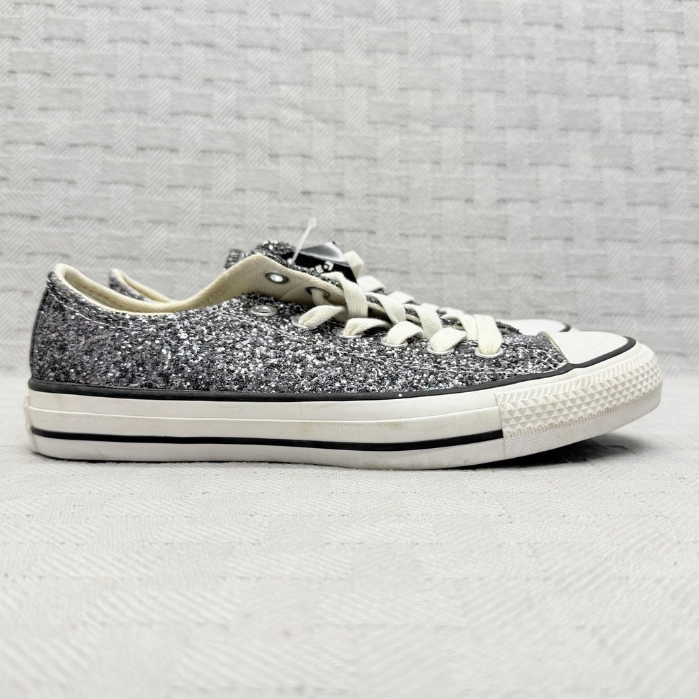 Converse Chuck Taylor All Star Glitter Low Top Women's Size 7 Gray